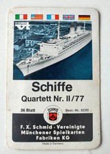 Quartettspiel, Schiffe, F.X. Schmid - Nr. II/77 Quartett Schiffe von Altenburger