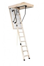 Oman Dachbodentreppe Polar Bodentreppe Holztreppe 2-fache Dichtung mit Handlauf