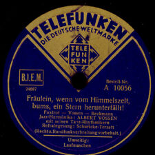 ALBERT VOSSEN & SCHURICKE-TERZETT Fräulein, wenn vom Hiimmszelt..ein Stern S1292
