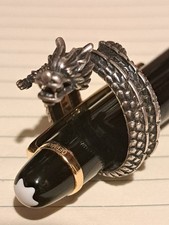 Silberner gewickelter Drachenring - Gr. V