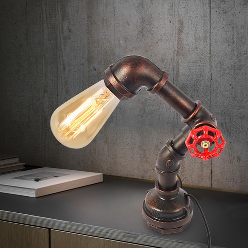 Vintage tischlampe industrial - vintage,