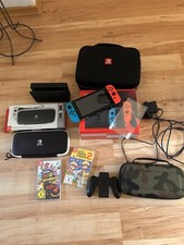 Nintendo Switch  v2 Plus Viel Zugehör Spiele Konvolut mit OVP