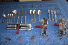 ALTES SILBERBESTECK 90 er Auflage Rokoko s. Fotos + 3 tlg. Set gratis