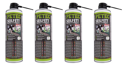 Petec seilfett spray 500ml - 4x,