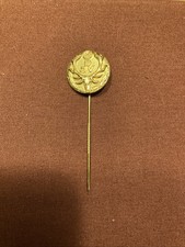 Anstecknadel, Pin; Deutscher Jagd Verband, 40 Jahre, Silber 800, vergoldet;