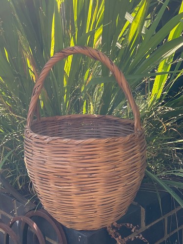 Vintage rohr weidenkorb - vintage,