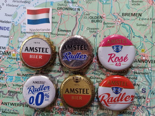 Amstel crown caps - caps,