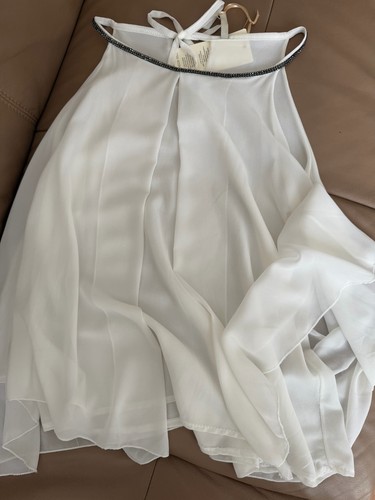 Bluse tunika weiß transparent - tunika,