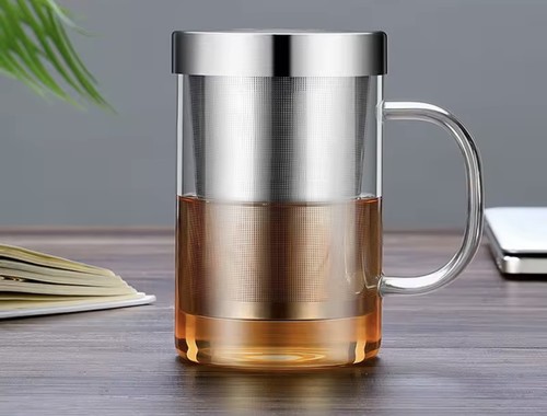 Teetasse mit sieb deckel und - mit,
