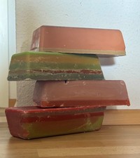 Wachs Wachsreste 4 Wachsbarren  gesamt 6,4 kg Kerzen ziehen farbig