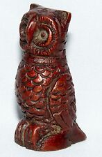 SCHÖNE KLEINE EULE AUS NEPAL 5CM HOCH GUSS STATUE TIERE VOGEL HIMALAYA