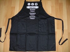 Lustige Grillschürze Schürze Grillen Geschenk Grillmeister "Menü"