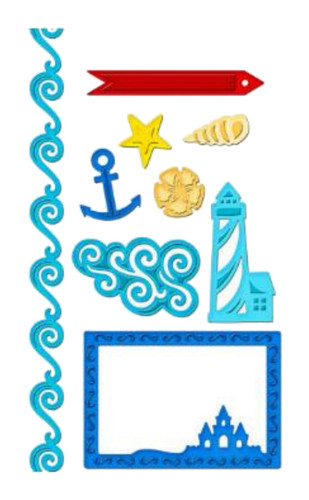 Stanzschablone maritime motive - maritime,