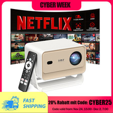 XGODY N6 Pro Netflix Official Video Beamer 4K FHD Projektor Autofokus Whale OS