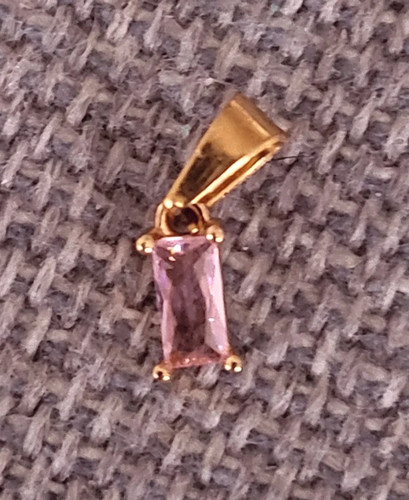 Mini charm pendant rhinestone