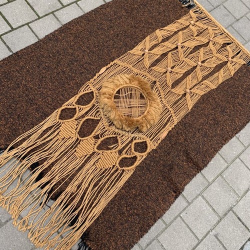 Großer wandbehang makramee - wandbehang,