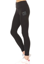 Damen Sport Leggings mit drei Taschen, Trainingsbekleidung, Gym, Haus 3229