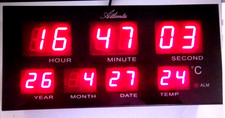 ATLANTA Wanduhr Wecker LED
