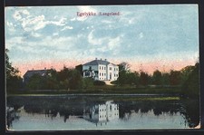 Ansichtskarte Egelykke /Langeland, Gebäude am See 1921 