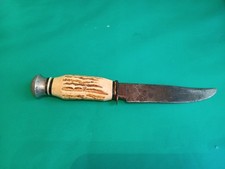 Altes Messer  Carl Schlieper Solingen Jagdmesser  Hirschhorn