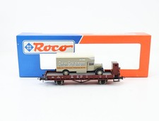 Roco H0 47722 Güterwagen Rungenwagen mit Umzugswagen "Schlotmann" 24 931 DB/NEM 