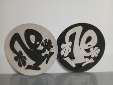 Edition Triance E -Seltenes Vintage  Slipmat-Set (Positiv + Negativ)- 90 er DJ