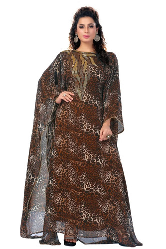 Dubai abaya maxikleid bedruckt - abaya,