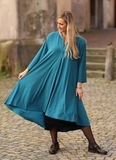 MAGNA - Lagenlook TUNIKA KLEID Gr. 44 bis 58 petrol