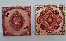 WANDBEHANG DEKO HANDARBEIT UNIKAT