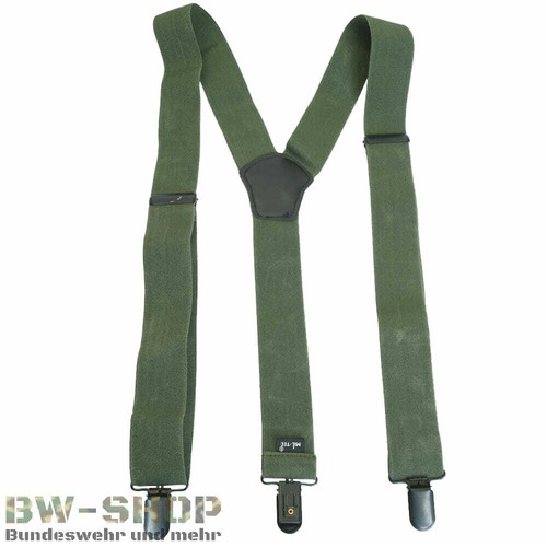 Hosenträger mit clip oliv - mit,