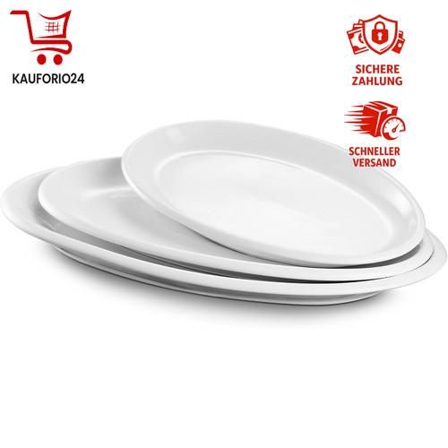 Servierplatte oval 3er set - servierplatte,
