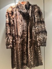 Luchs Damen Pelzmantel, Größe M (Vintage)