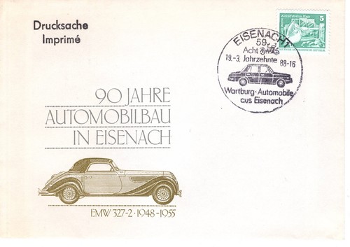 Ddr sonderstempel eisenach - ddr, mi.