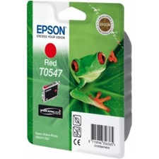 Original Epson T0547 rot red Stylus Foto Photo R800 R1800 OVP DATUM 01-12/2020