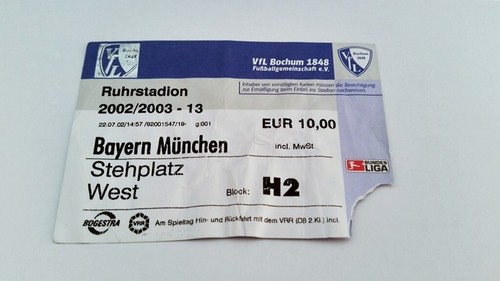 Used ticket vfl bochum - bochum,