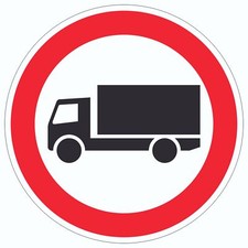 Durchfahrt verboten LKW Symbol