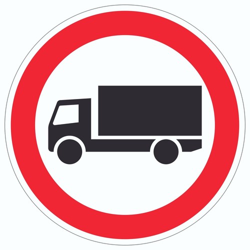 Durchfahrt verboten lkw symbol - durchfahrt,