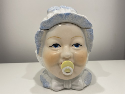 Porzellan figur dose - dose, babykopf