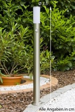 Stehleuchte Edelstahl Lampe