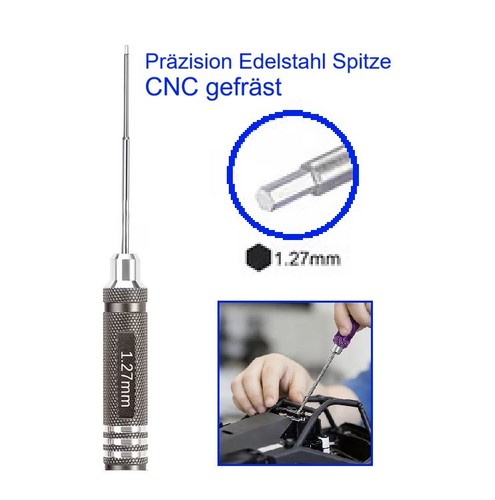 27mm präzision inbus cnc - 1,27mm,