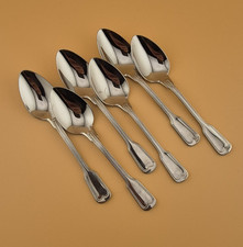 6 Teelöffel WMF Augsburger Faden Note 3 Cromargan