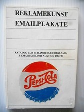 Emailplakate Auktionskatalog 2. Hamburger Auktion 1992 Emailschild