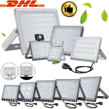 LED Fluter 100W 50W 30W 10W 500W 300W mit Bewegungsmelder/Stecker Scheinwerfer