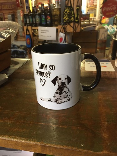 Keramik tasse dalmatiner why - keramik,