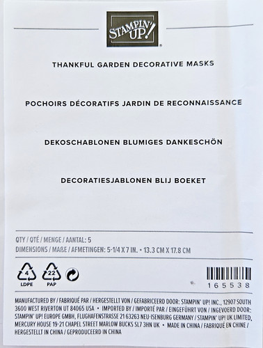 Stampin deko schablonen - 'up,