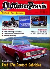 1) Oldtimer Praxis 03/1997 - Ford Taunus 17 M Cabrio  - Alfa Romeo 2600 Touring