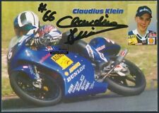 Foto ca. 1999 Motorrad-Rennfahrer Claudius Klein 125ccm KTM? Original Autograph