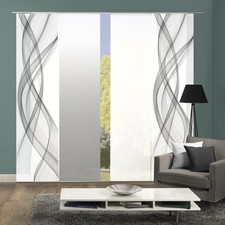 4er-Set Flächenvorhang