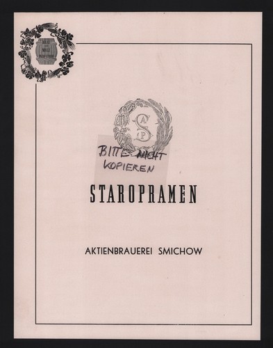 Smichow werbung 1940 - werbung,