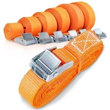 1-20 Stück Spanngurt mit Klemmschloss 1/2/3/4/5/6m 250kg Befestigungsriemen